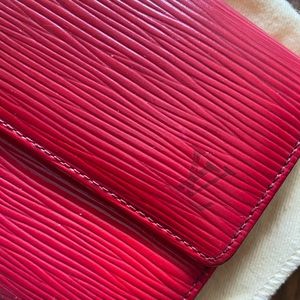 Louis Vuitton Epi Leather Red Vintage Sarah Wallet